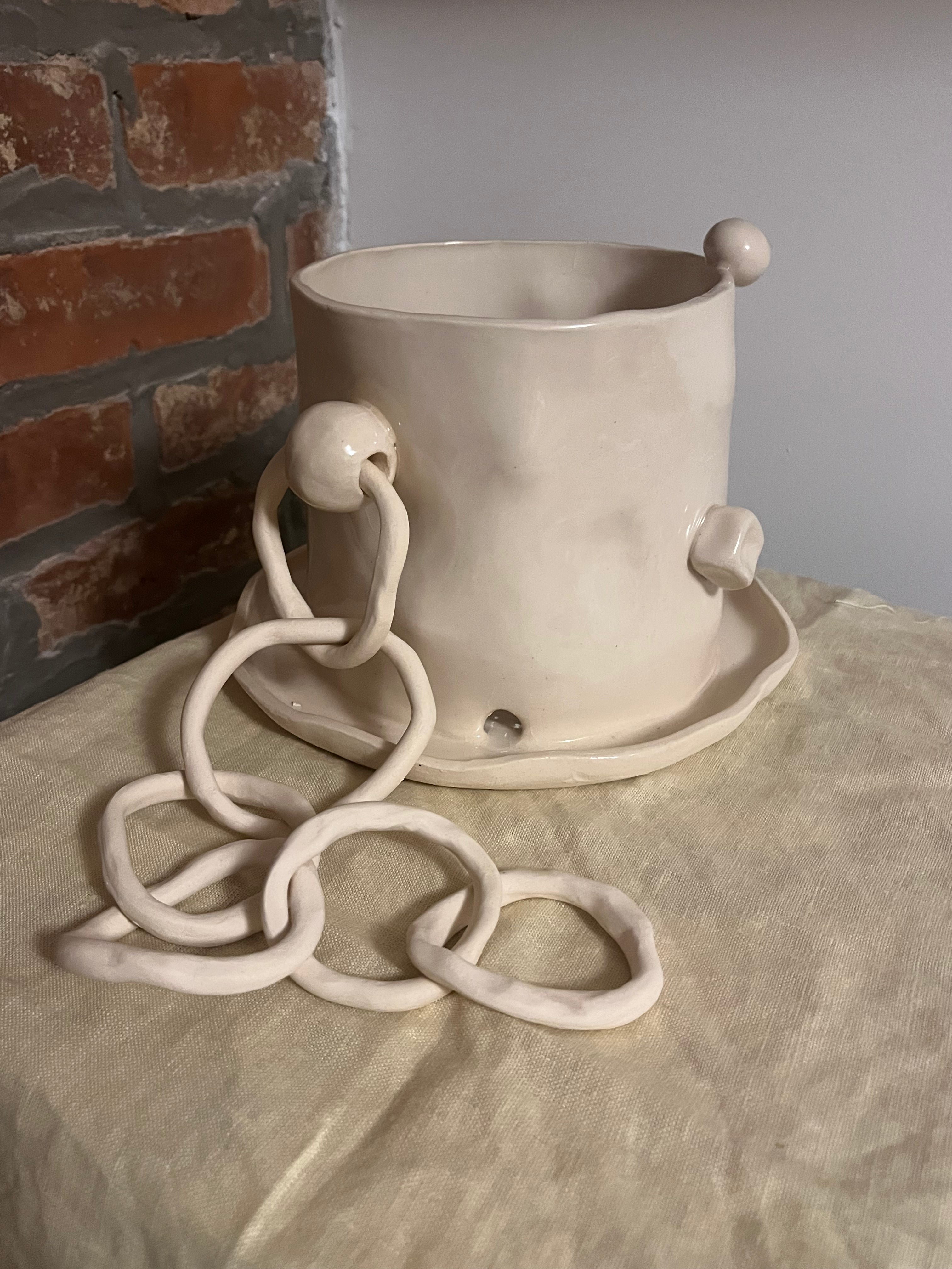 Playful Chainlink Planter